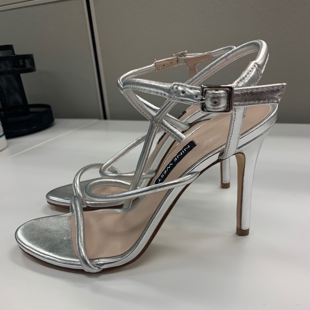 Strappy Silver Holiday Shoes!